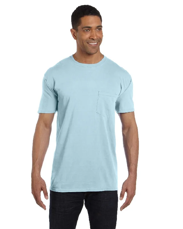 luminous edge t-shirts -Comfort Colors Garment-Dyed Pocket T-Shirt | Chambray