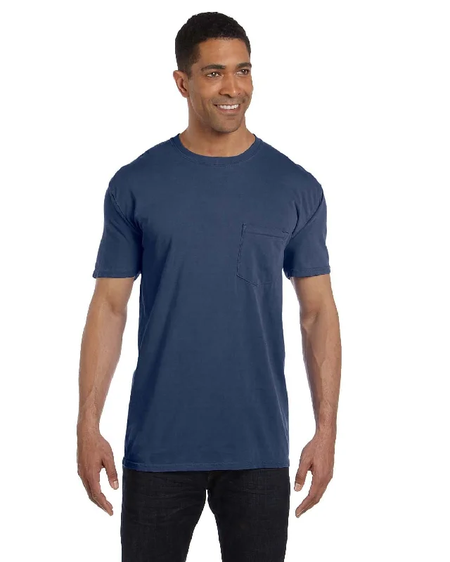 squad striking t-shirts -Comfort Colors Garment-Dyed Pocket T-Shirt | China Blue