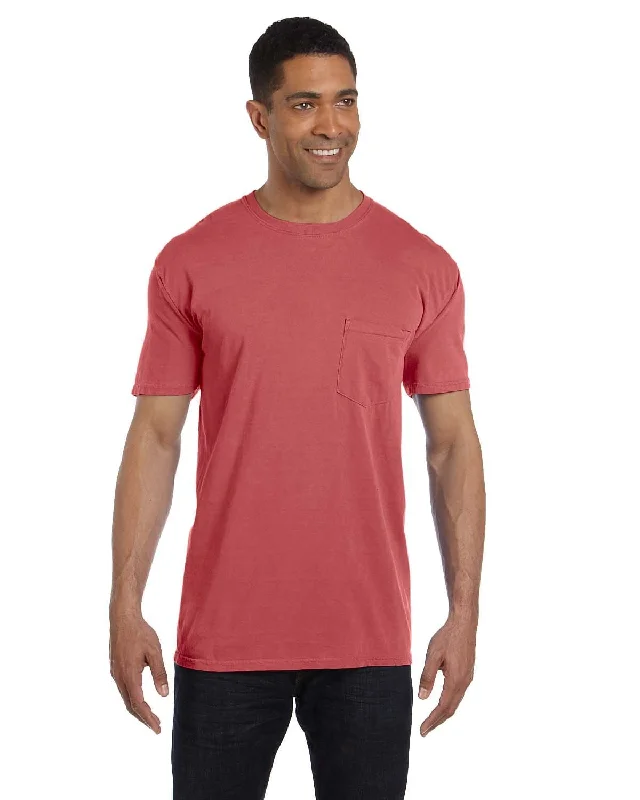 periwinkle tight t-shirts -Comfort Colors Garment-Dyed Pocket T-Shirt | Cumin