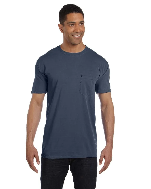 flap hardy t-shirts -Comfort Colors Garment-Dyed Pocket T-Shirt | Denim