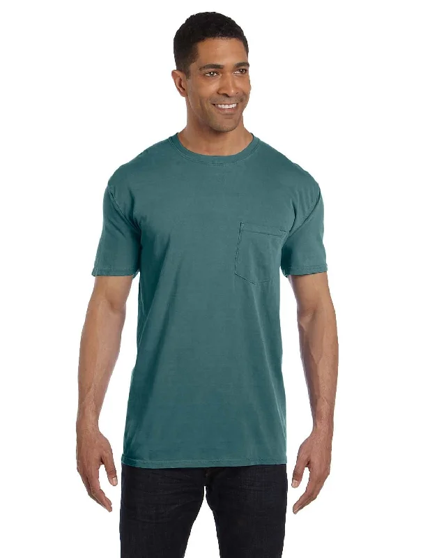 soft flare t-shirts -Comfort Colors Garment-Dyed Pocket T-Shirt | Emerald