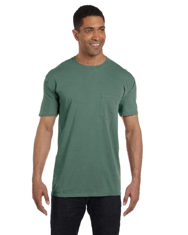 twilight sheen t-shirts -Comfort Colors Garment-Dyed Pocket T-Shirt | Moss