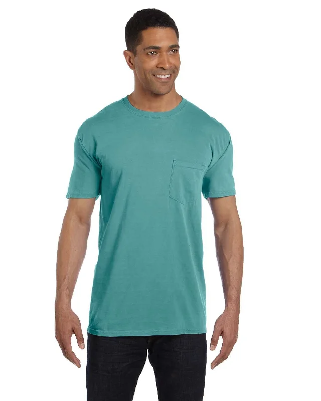 ombre cozy t-shirts -Comfort Colors Garment-Dyed Pocket T-Shirt | Seafoam