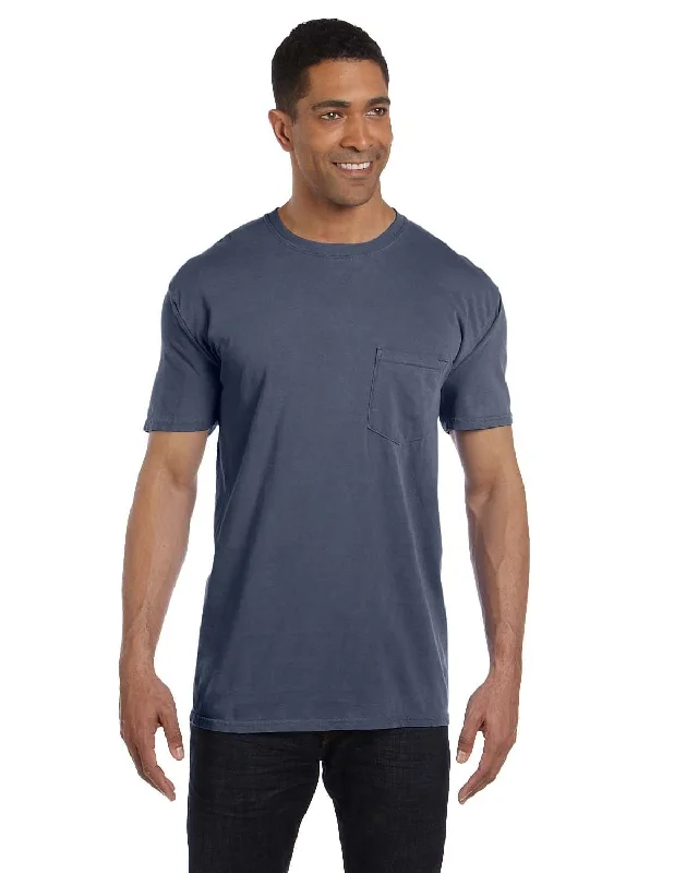 jungle light t-shirts -Comfort Colors Garment-Dyed Pocket T-Shirt | Washed Denim