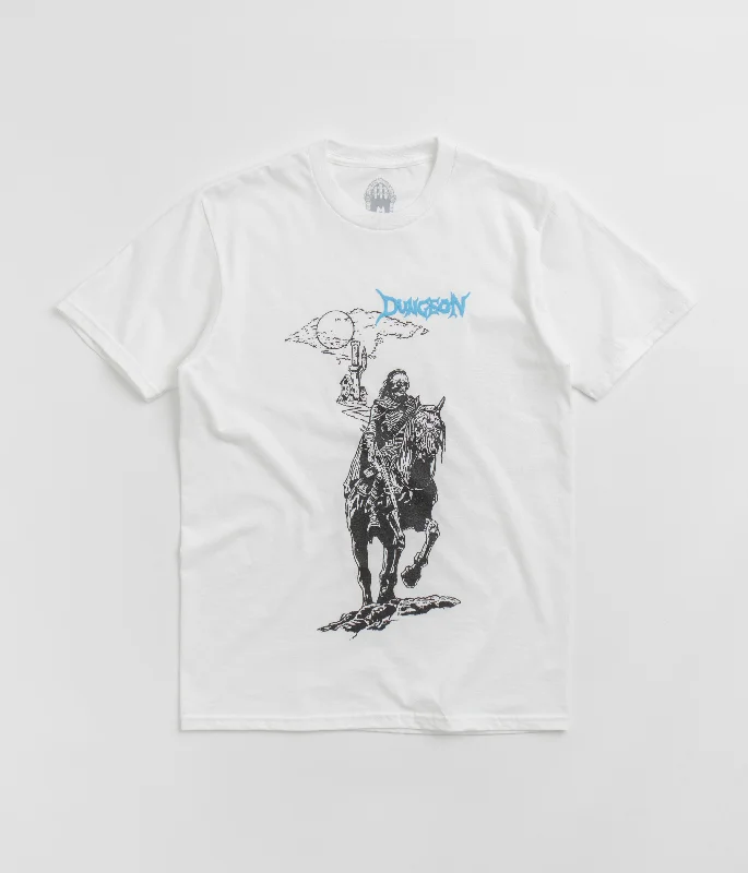 amber rest t-shirts -Dungeon Knight Castle T-Shirt - White