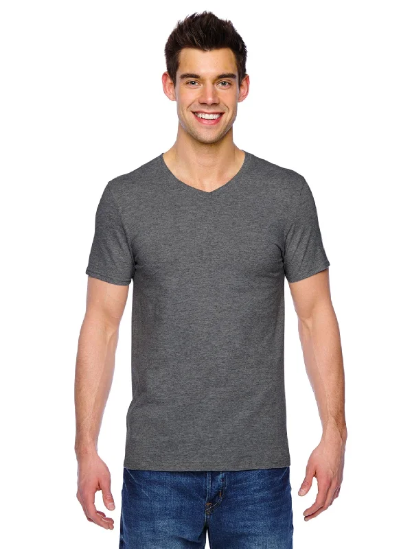 plus trim t-shirts -Fruit of the Loom 100% Sofspun Cotton V-Neck T-Shirt