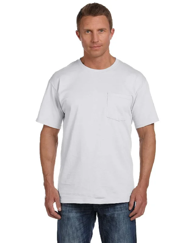 topaz hardy t-shirts -Fruit of the Loom Cotton Pocket T-Shirt | Ash