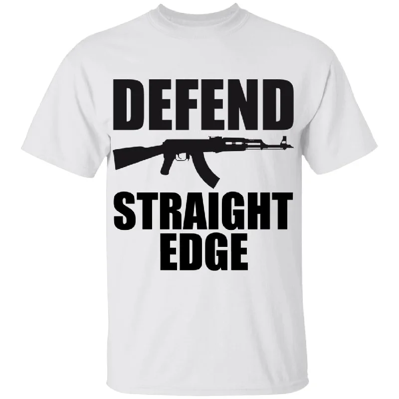 lilac shine t-shirts -Defend Straight Edge T-Shirt