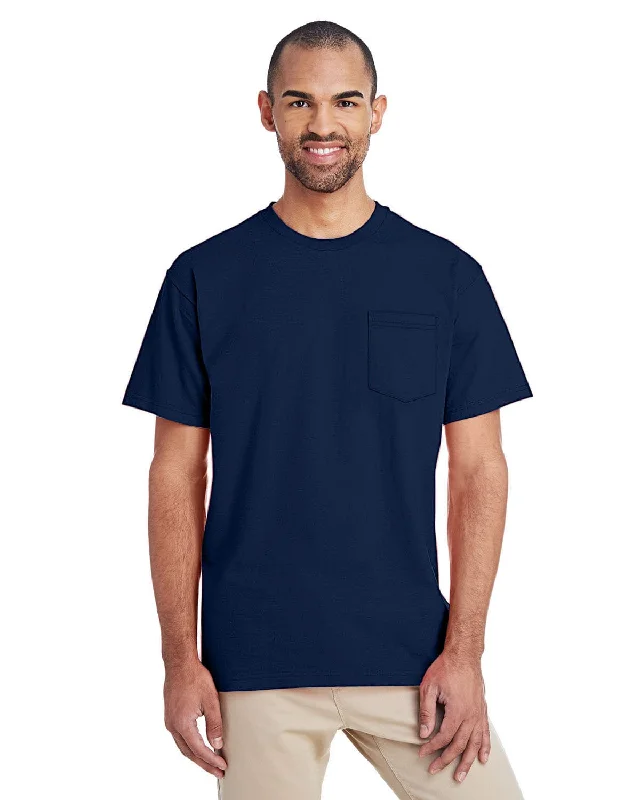 airy shine t-shirts -Gildan Hammer T-Shirt with Pocket | Sport Dark Navy