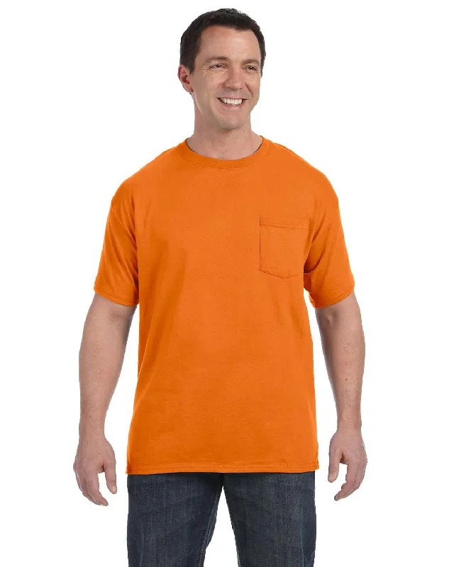 loose dash t-shirts -Hanes Authentic-T Pocket T-Shirt | Orange