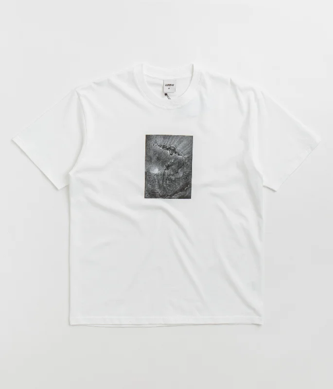 solid vivid t-shirts -Lurpiv Sci-Fi Hanger T-Shirt - White