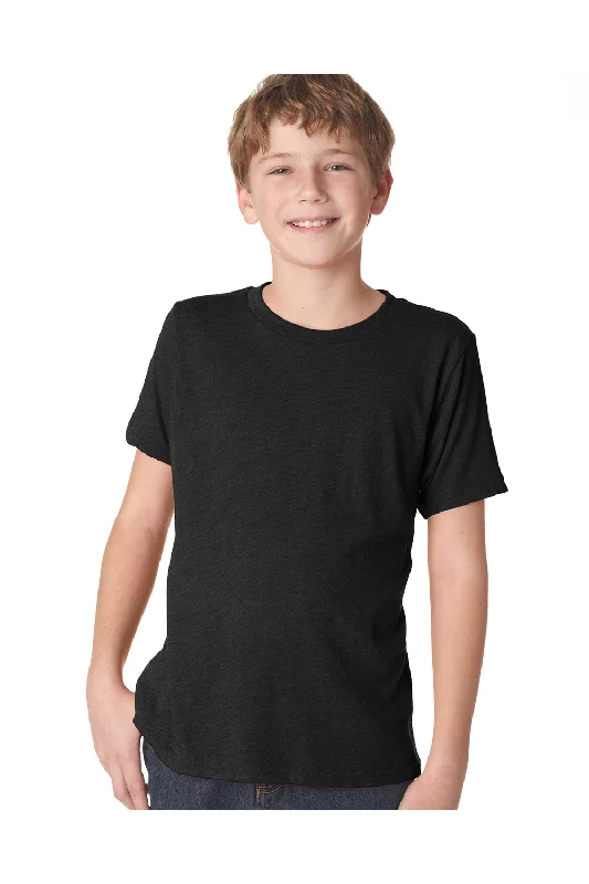 fast-cool t-shirts -Next Level Youth Jersey Short Sleeve Crewneck T-Shirt - Black