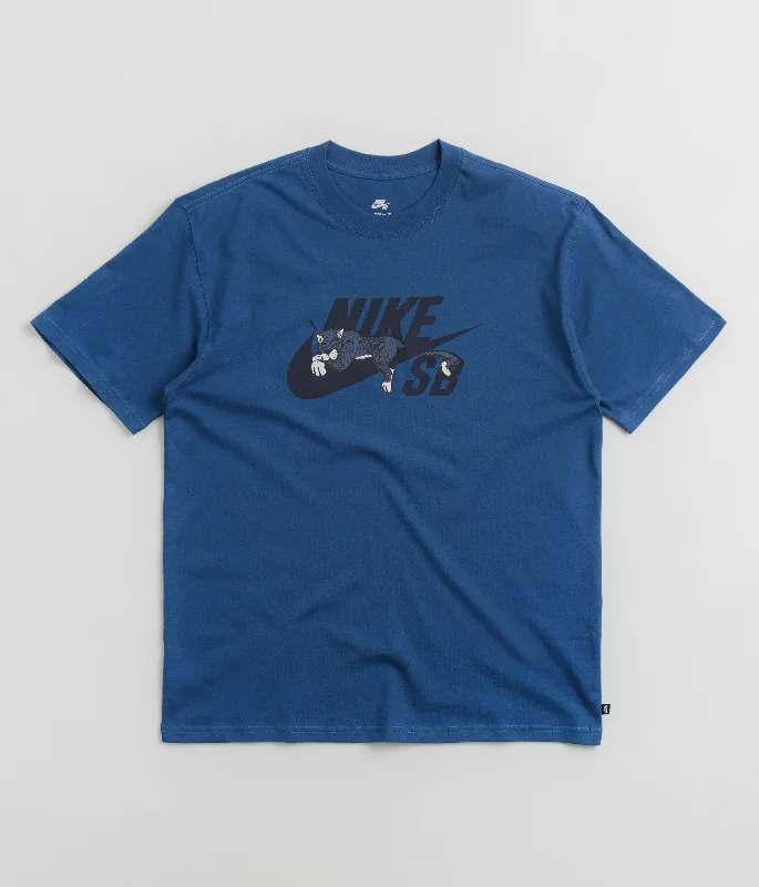 ruche flare t-shirts -Nike SB Panther T-Shirt - Court Blue