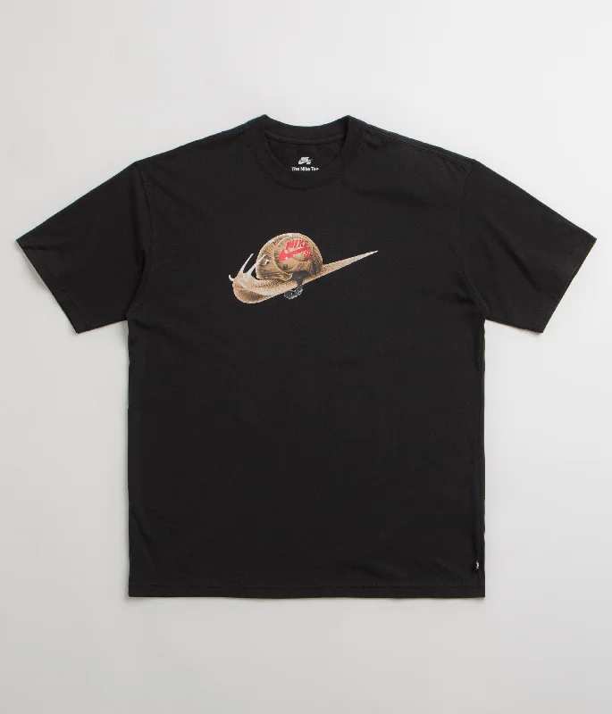 zinc flare t-shirts -Nike SB Republique T-Shirt - Black