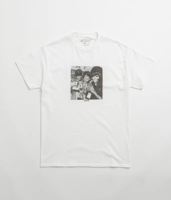 copper soft t-shirts -North The Supremes T-Shirt - White