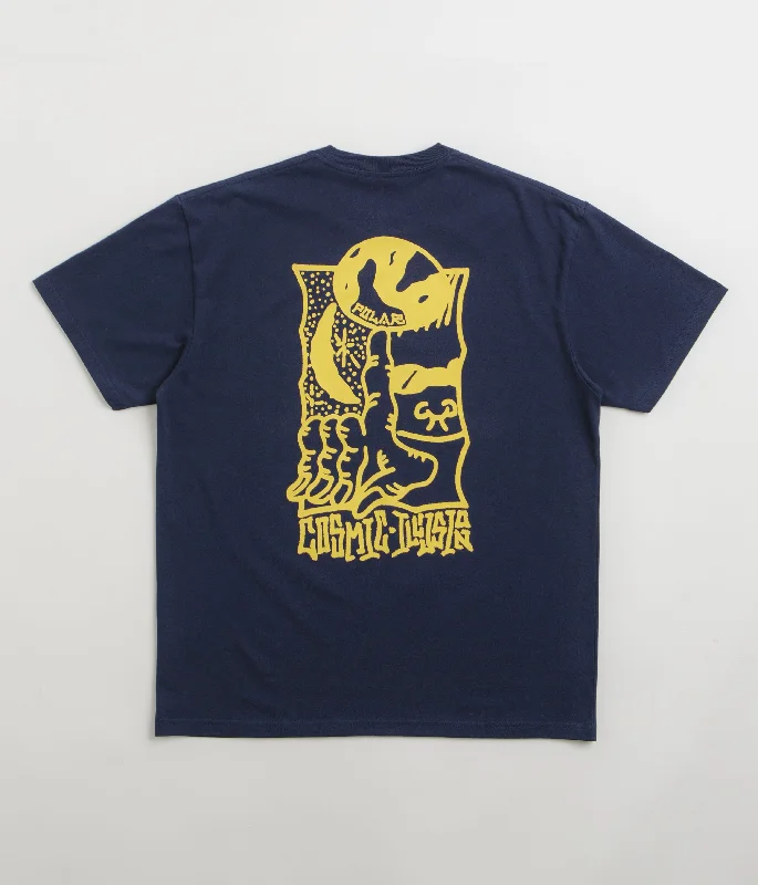 amber vivid t-shirts -Polar Cosmic T-Shirt - Dark Blue