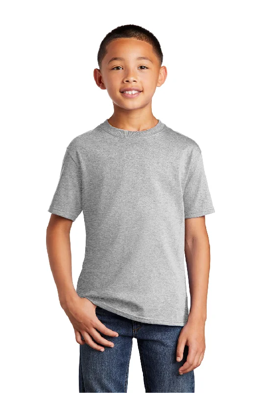 teen glow t-shirts -Port & Company Youth Core Short Sleeve Crewneck T-Shirt - Ash Grey