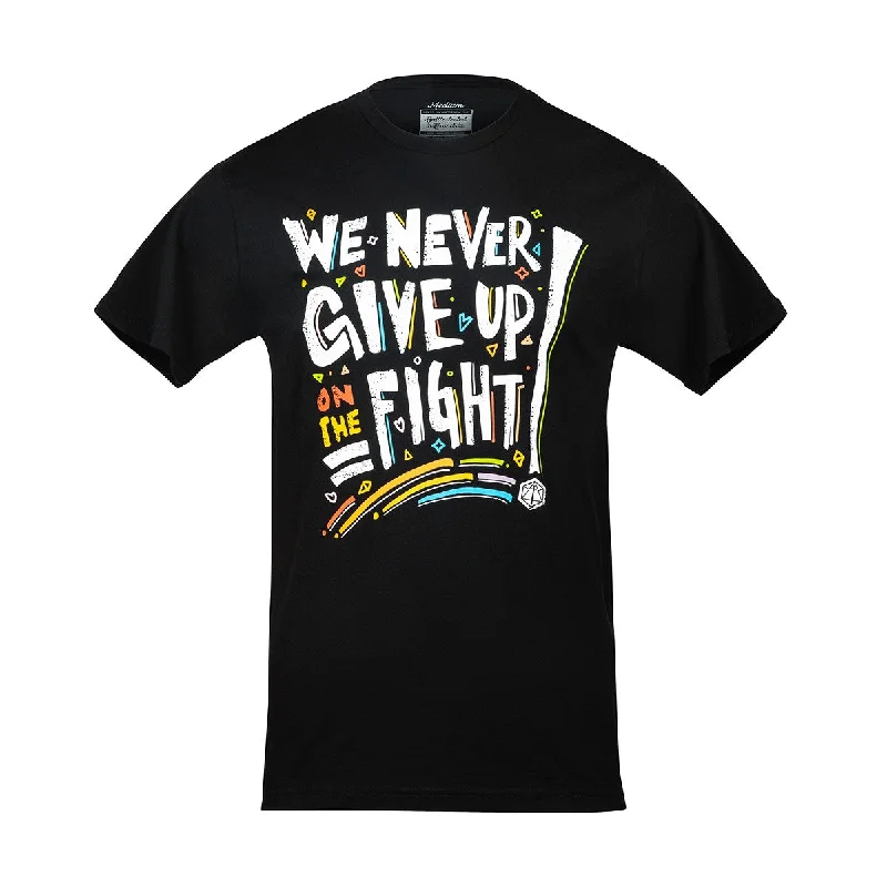 angle flare t-shirts -Pride: We Never Give Up On The Fight T-Shirt