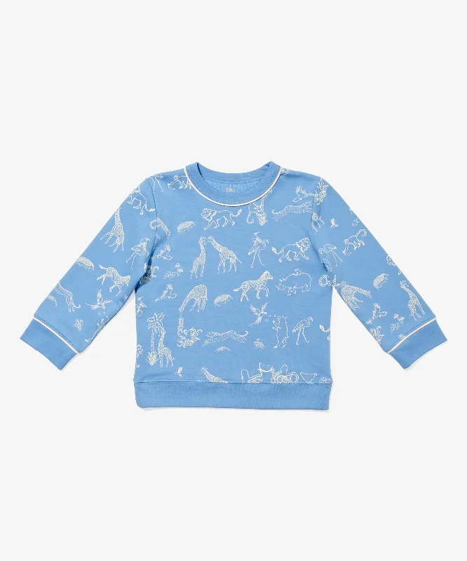 long snug t-shirts -Remy Sweatshirt, Ocean Animal Parade