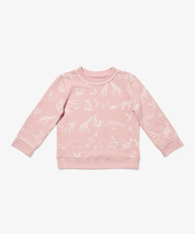 run trim t-shirts -Remy Sweatshirt, Rose Animal Parade