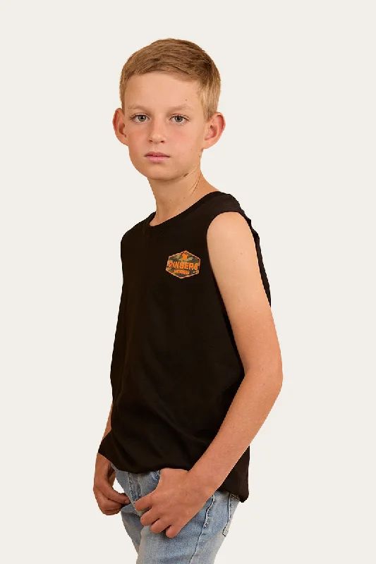 cargo dash t-shirts -Servo Kids Muscle Tank - Black/Camo