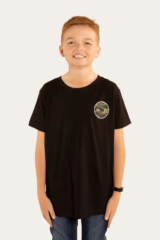 jade flair t-shirts -Signature Bull Kids Classic Fit T-Shirt - Black/Camo