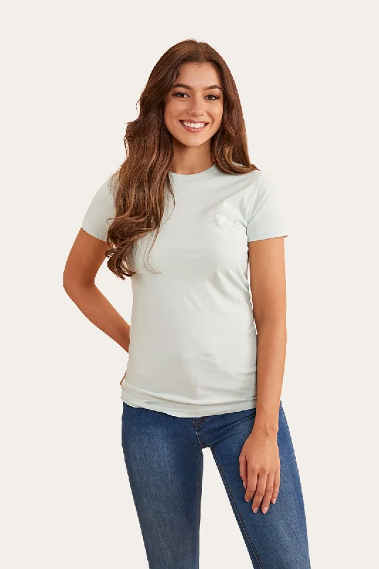 jade flair t-shirts -Signature Bull Womens Classic Fit T-Shirt - Skylight