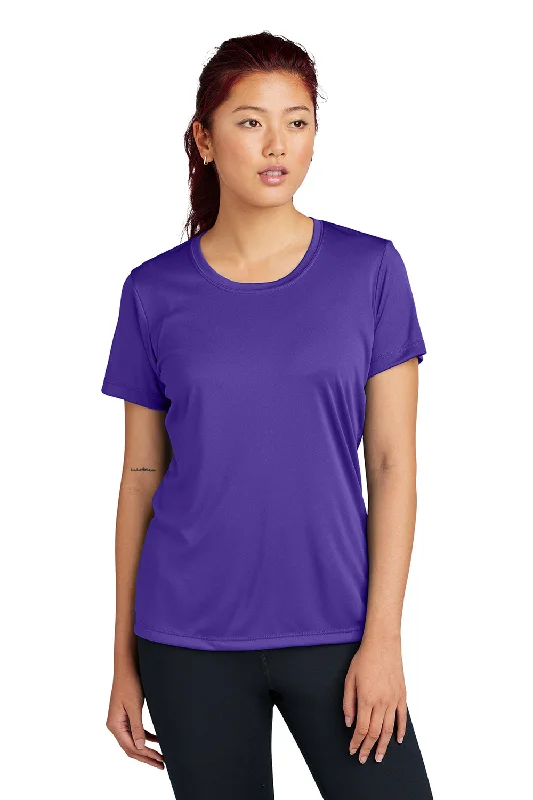 ruby cozy t-shirts -Sport-Tek Womens Competitor Moisture Wicking Short Sleeve Crewneck T-Shirt - Purple