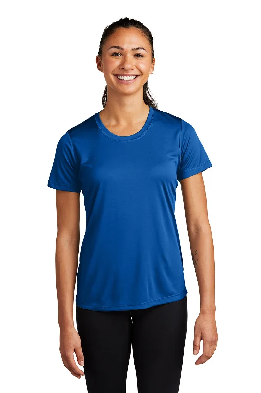 ripple edge t-shirts -Sport-Tek Womens Competitor Moisture Wicking Short Sleeve Crewneck T-Shirt - Royal Blue