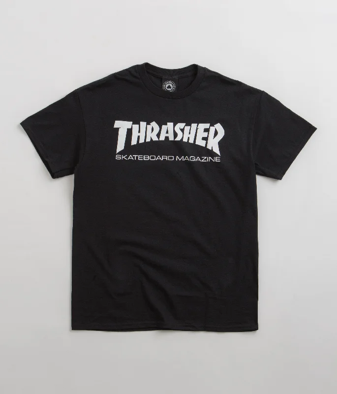 value cozy t-shirts -Thrasher Skate Mag T-Shirt - Black