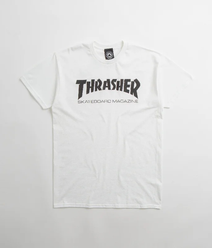 peach rest t-shirts -Thrasher Skate Mag T-Shirt - White