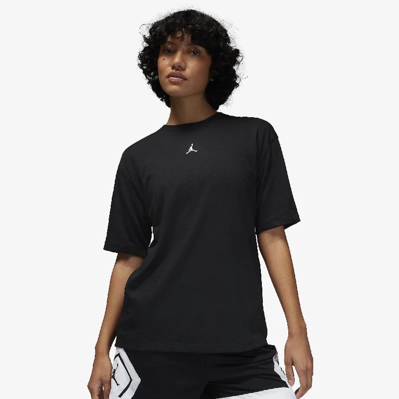 midi rest t-shirts -Jordan | WMN'S SPORT DIAMOND SHORT-SLEEVE TOP  { BLACK