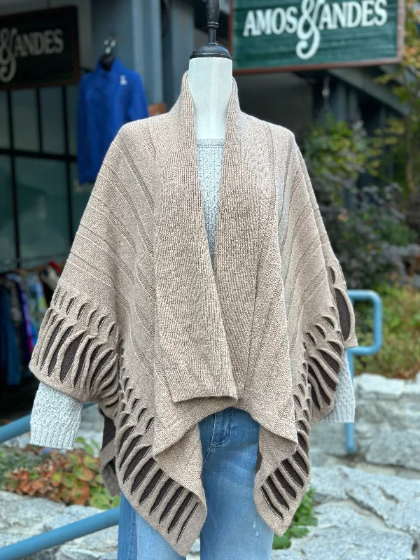 cardigan teens cosmic cedar -Irish - Atlantic Wrap Cardigan - Camel