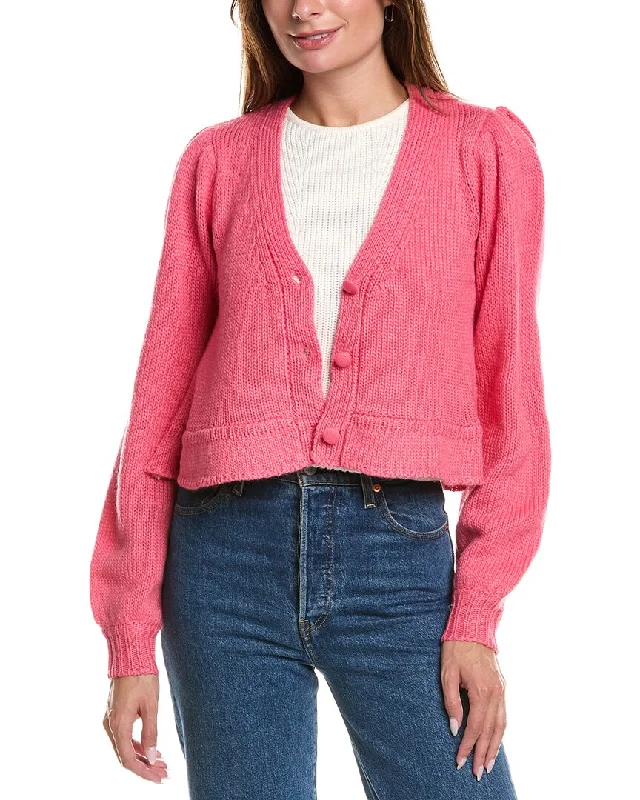 clove cardigan rich warmth -Saltwater Luxe Wool-Blend Cardigan