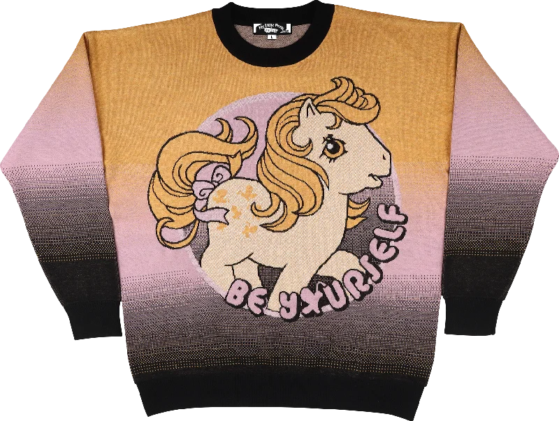 linen-canvas pullover sweater airy -Be Yourself My Little Pony Knitted Sweater