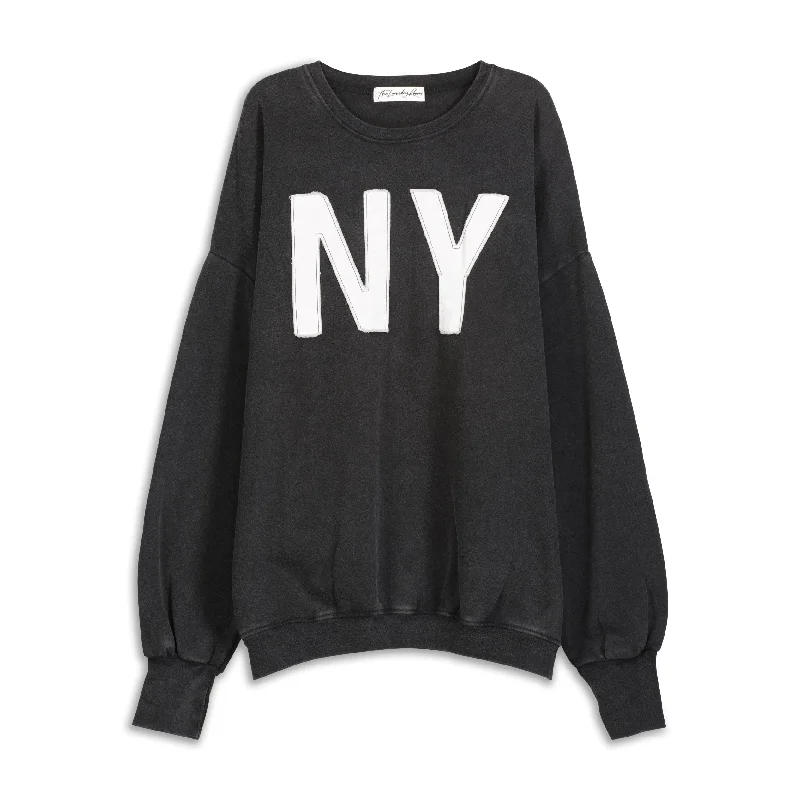 long pullover sweater desert stroll -Big In NY - Jump Jumper - Black Snow