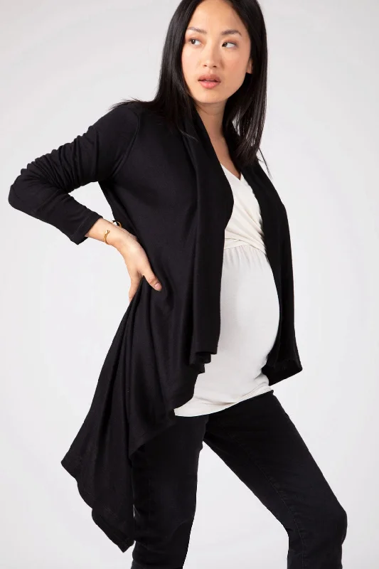 short cardigan camp layer -Céline Waterfall Maternity Cardigan