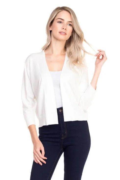 cardigan women misty amber -Essential Cardigan I White