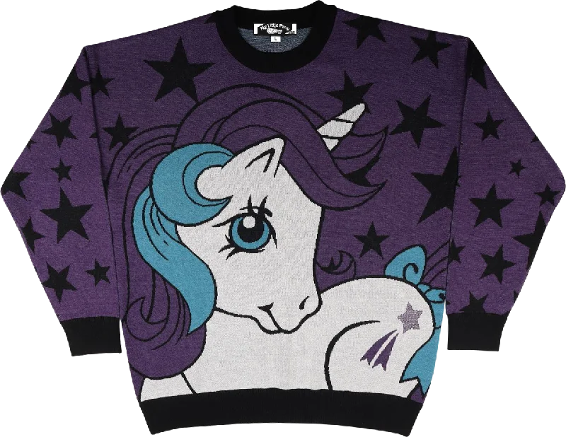 mosaic-canvas pullover sweater bold -Glory My Little Pony Knitted Sweater