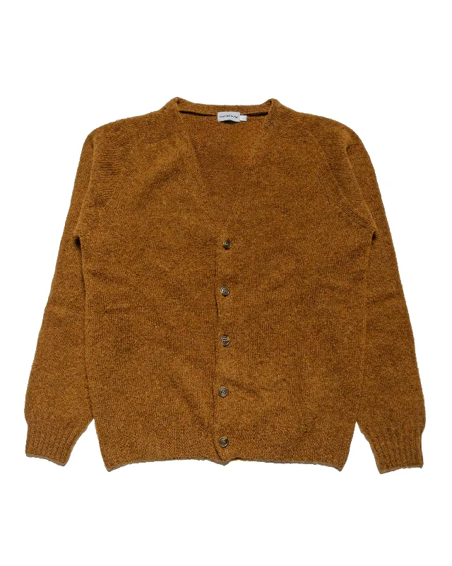 cardigan with shell clasps -Lost & Found Shaggy Cardigan Pecan