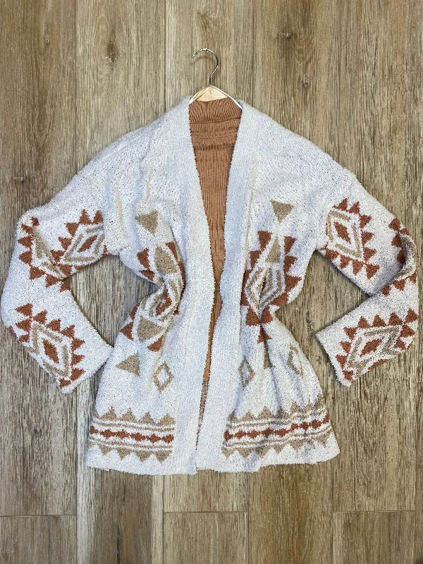 long cardigan desert camp -Printed cardigan