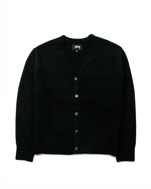 cardigan teens cosmic amber -Stüssy Brushed Cardigan Black