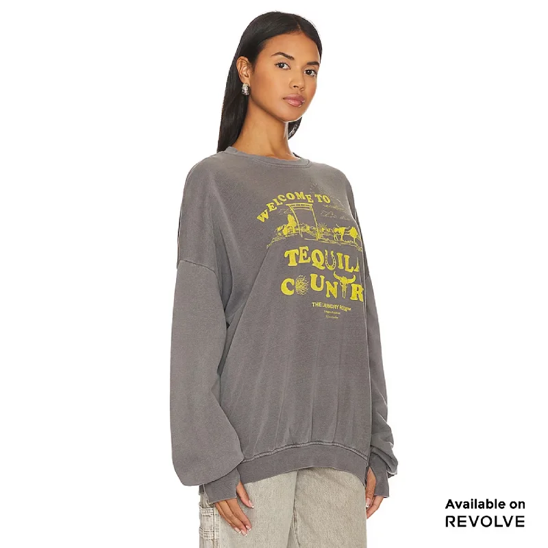 cropped pullover sweater urban stroll -Tequila Country - Jump Jumper - Gravity Grey