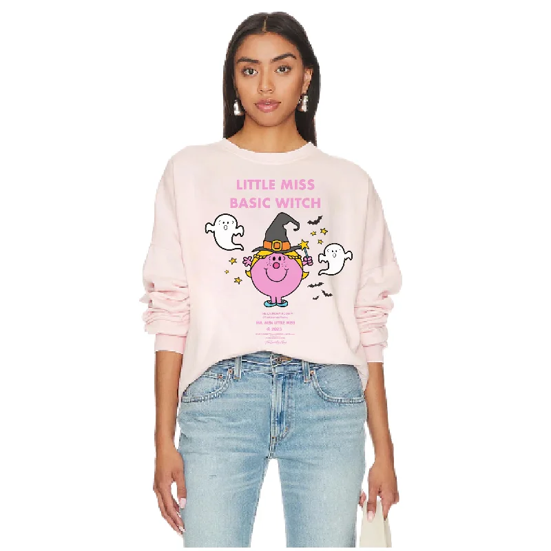 cropped pullover sweater camp stroll -Little Miss Basic Witch - Jump Jumper - Blush Pink