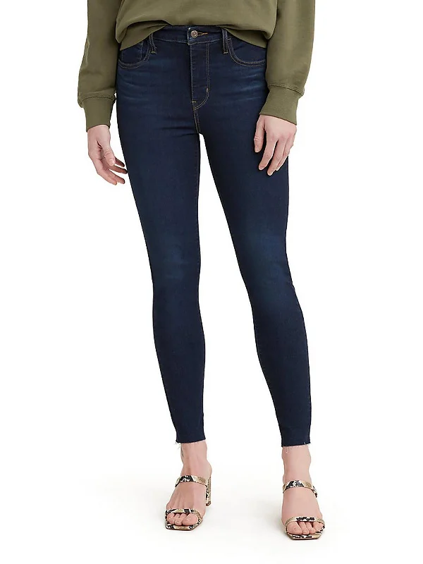 neat grid pants -720 Womens High Rise Dark Wash Skinny Jeans