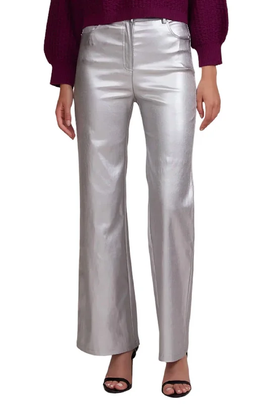 nickel vivid pants -Adler Pants In Silver