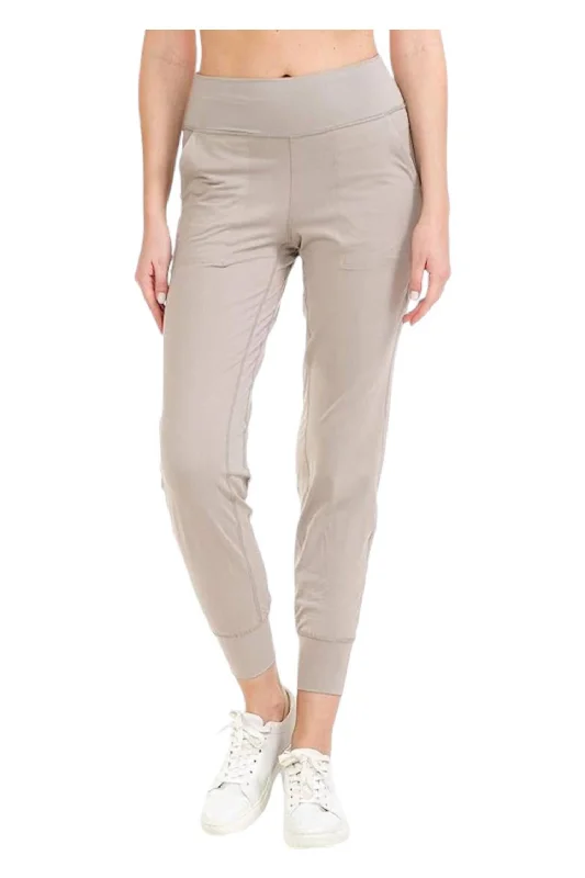 ombre rest pants -Athleisure With Pockets Joggers In Sand