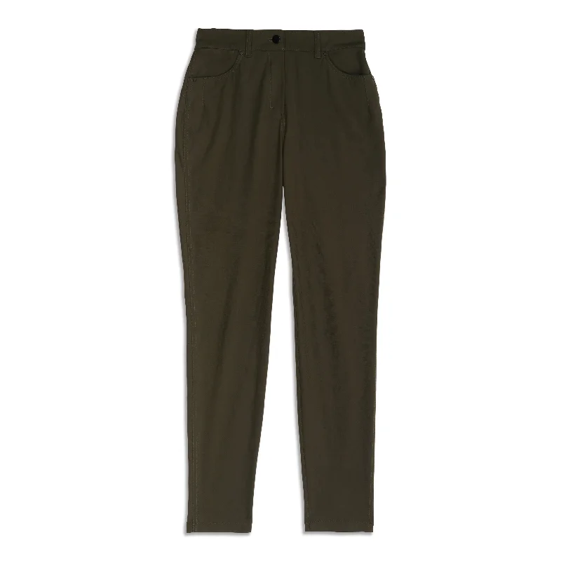 slit trim pants -City Sleek 5 Pkt HR Pant