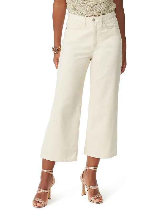 citron rest pants -Codie Womens High Rise Ankle Wide Leg Jeans