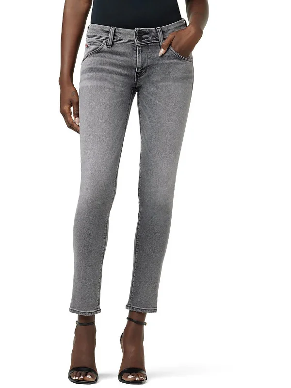 plus rest pants -Collin Womens Mid-Rise Stretch Skinny Jeans